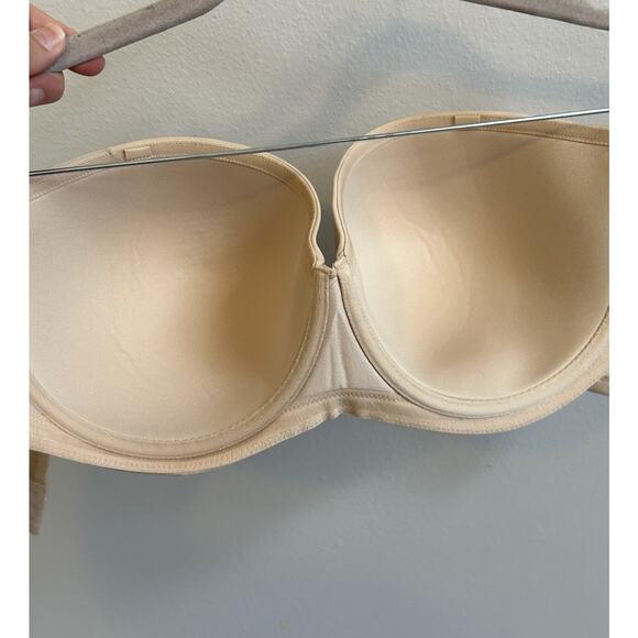 Wacoal Womens 42DD BRA Strapless Full Coverage Beige Special Occasion No Straps - Picture 3 of 9